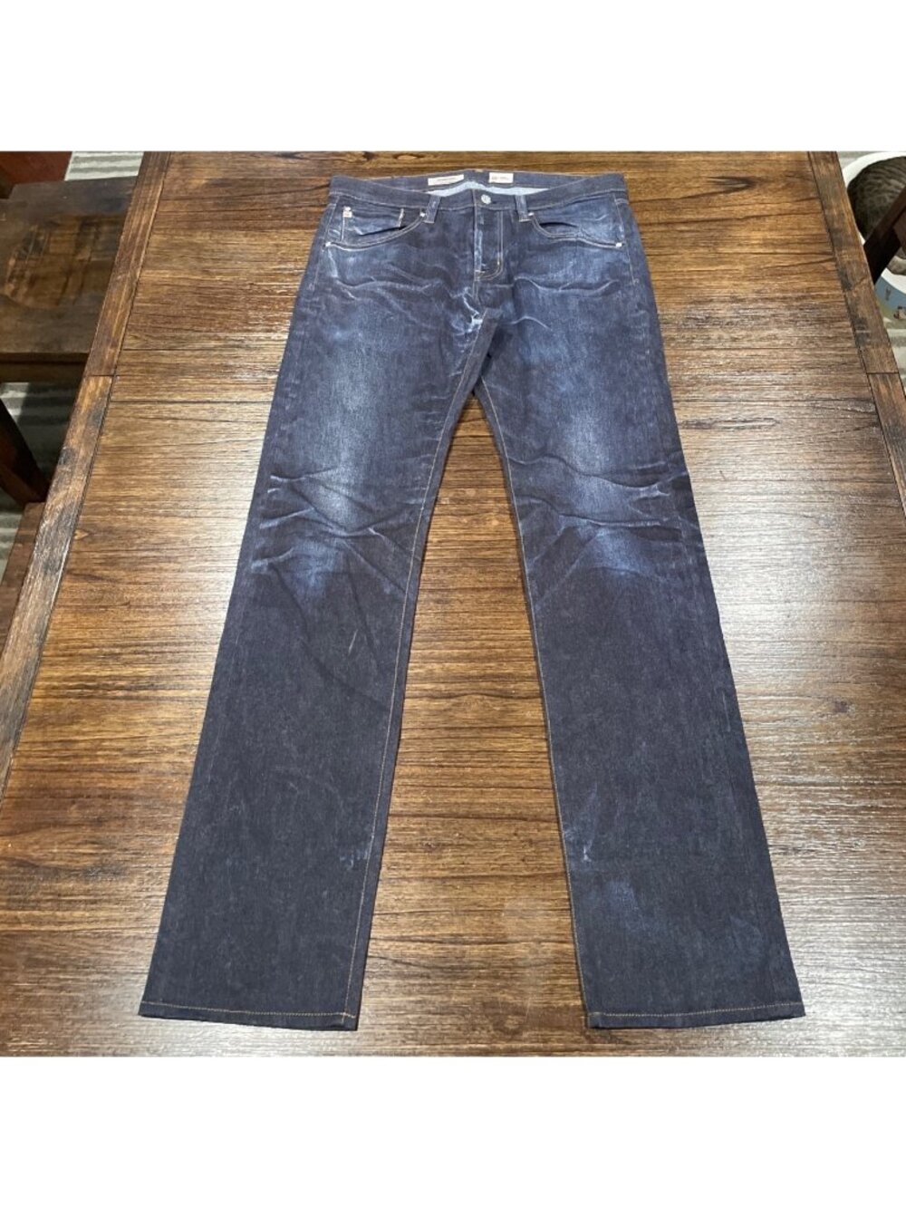 AG Matchbox Slim Straight Pant Faux Jeans Mens 34x34 Soft Suede-Like Lightweight